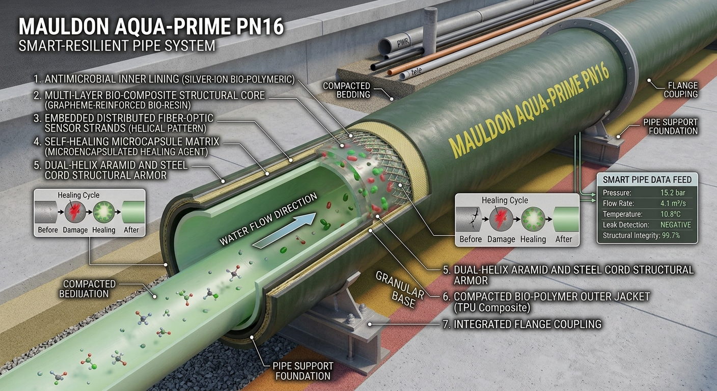Mauldon Aqua-Prime PN16 Smart-Resilient Pipe